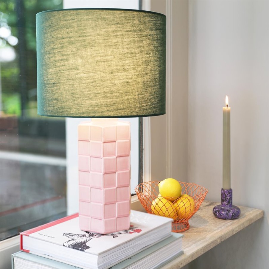 Lamps | &K Lamp Check Pink