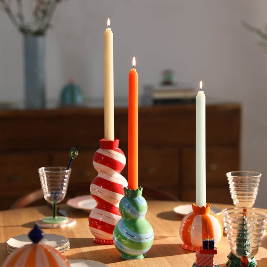 Candle Holders | &K Candle Holder Jolly Green